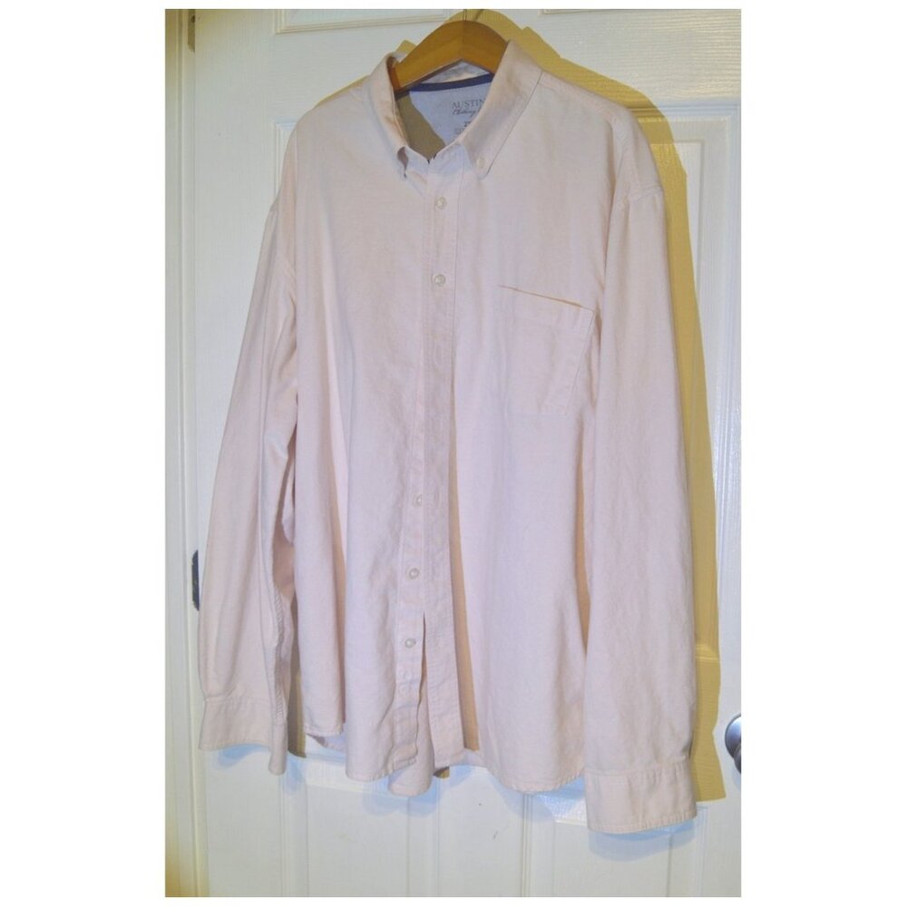 Austin Clothing Co Men's Size 2XL Long Sleeve Shirt Pink Button Down Collar